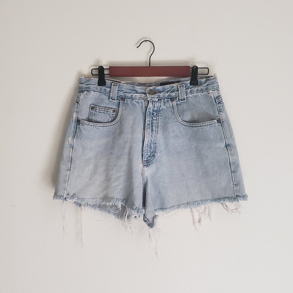 HLD Vintage 90s Trashed Denim Shorts - Picture 1 of 10